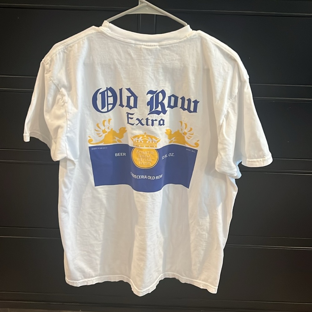 Comfort Colors White and Blue Graphic Tee